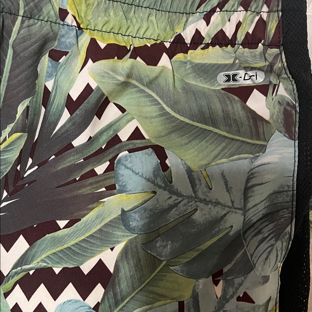 RBX Women's Athletic Shorts with Tropical Print - Picture 9 of 10